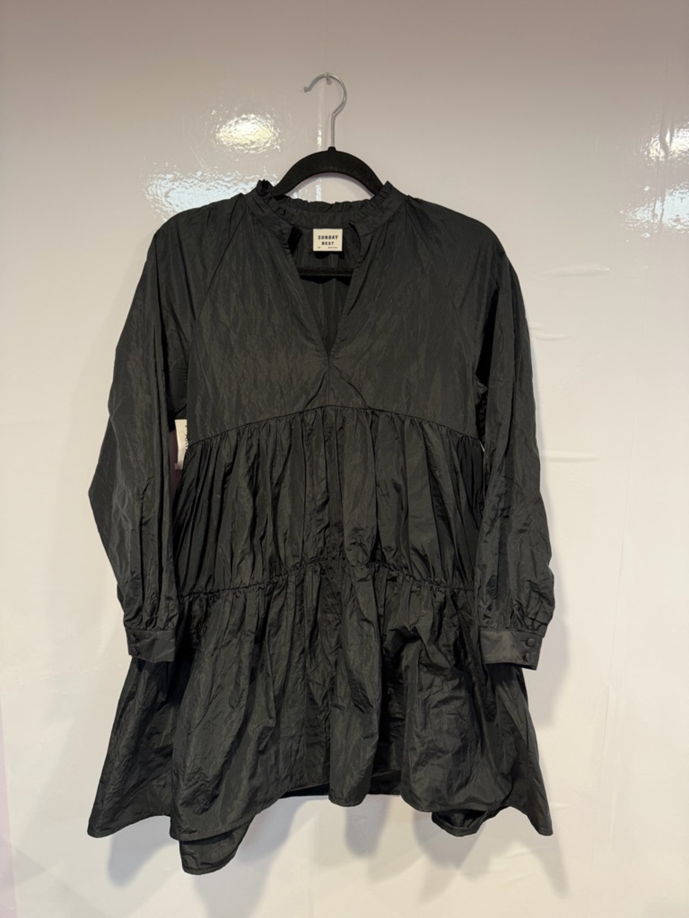 NWT long sleeve ruffle tiered Sunday Best Aritzia dress